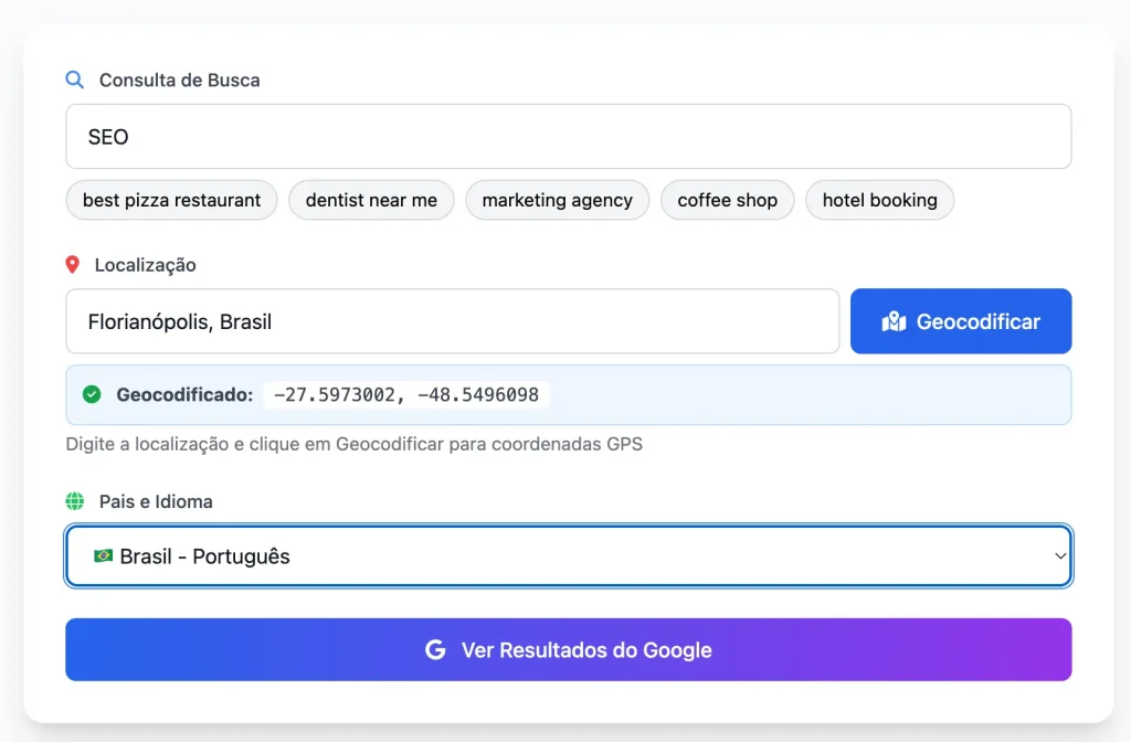 Verificado de SERP Local