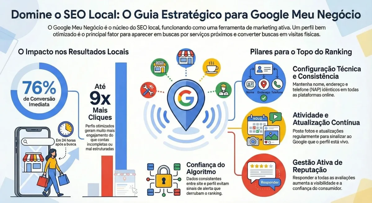 Infográfico de SEO Local com Google My Business